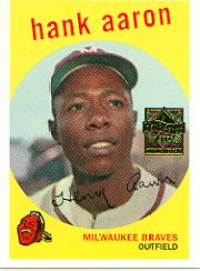 2000 Topps Aaron #6 Hank Aaron 1959