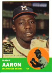 2000 Topps Limited Aaron #10 Hank Aaron 1963
