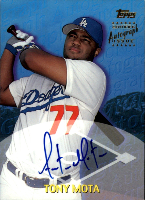 2000 Topps Traded Autographs #TTA77 Tony Mota