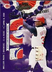 2001 Absolute Memorabilia Home Opener Souvenirs Home Run #OD24 Ken Griffey Jr.