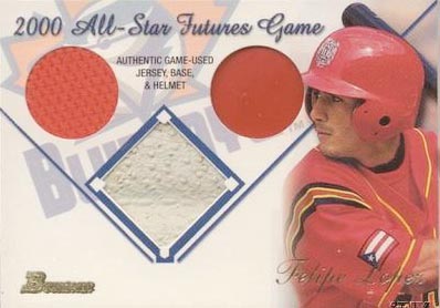 2001 Bowman Multiple Game Relics #MGRFL Felipe Lopez A