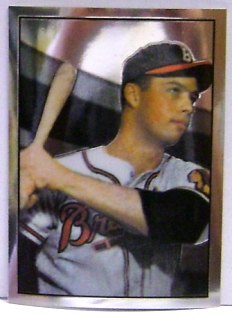 2001 Bowman Chrome Rookie Reprints #21 Eddie Mathews