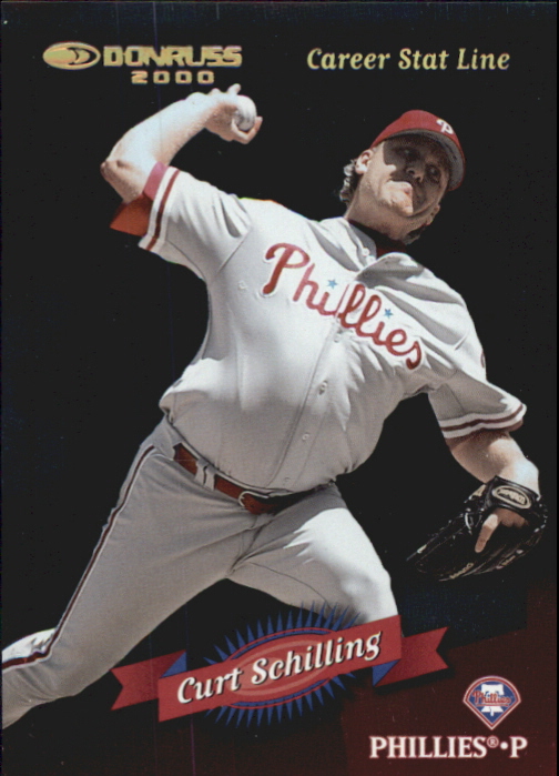 2001 Donruss 2000 Retro Stat Line Career #50 Curt Schilling/338