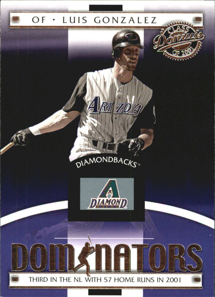 2001 Donruss Class of 2001 Dominators #DM8 Luis Gonzalez