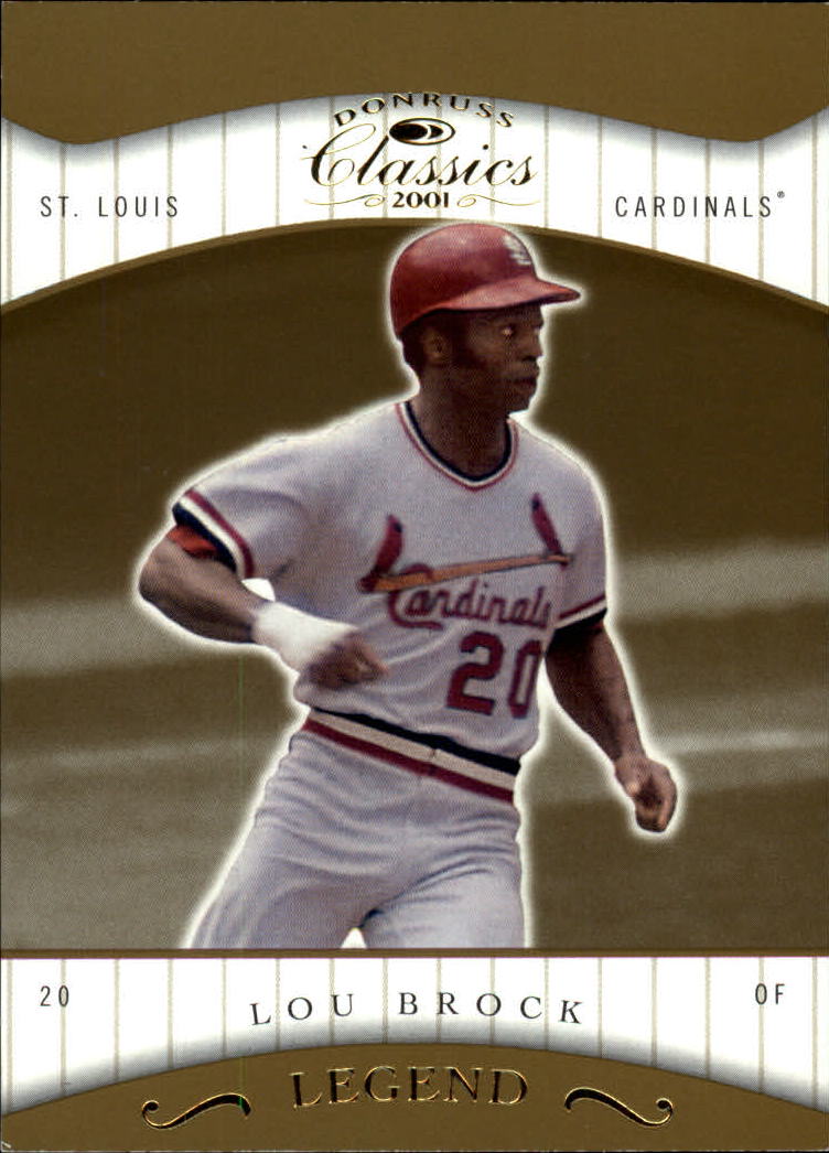 2001 Donruss Classics #155 Lou Brock LGD
