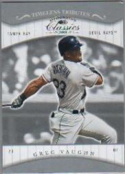 2001 Donruss Classics Timeless Tributes #98 Greg Vaughn