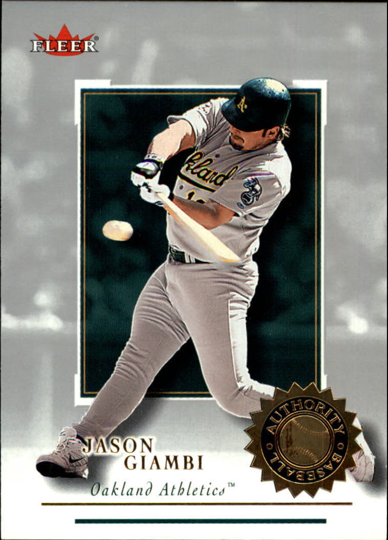 2001 Fleer Authority #75 Jason Giambi