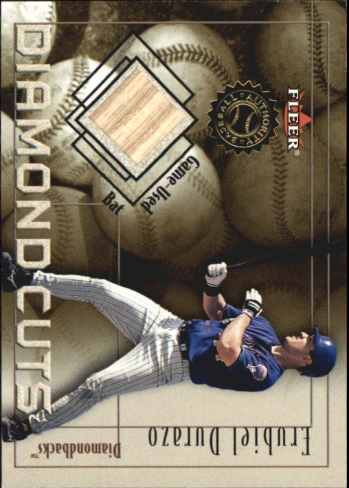 2001 Fleer Authority Diamond Cuts Memorabilia #16 Erubiel Durazo Bat/800