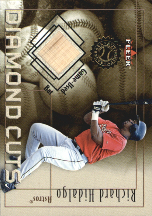 2001 Fleer Authority Diamond Cuts Memorabilia #39 Richard Hidalgo Bat/800