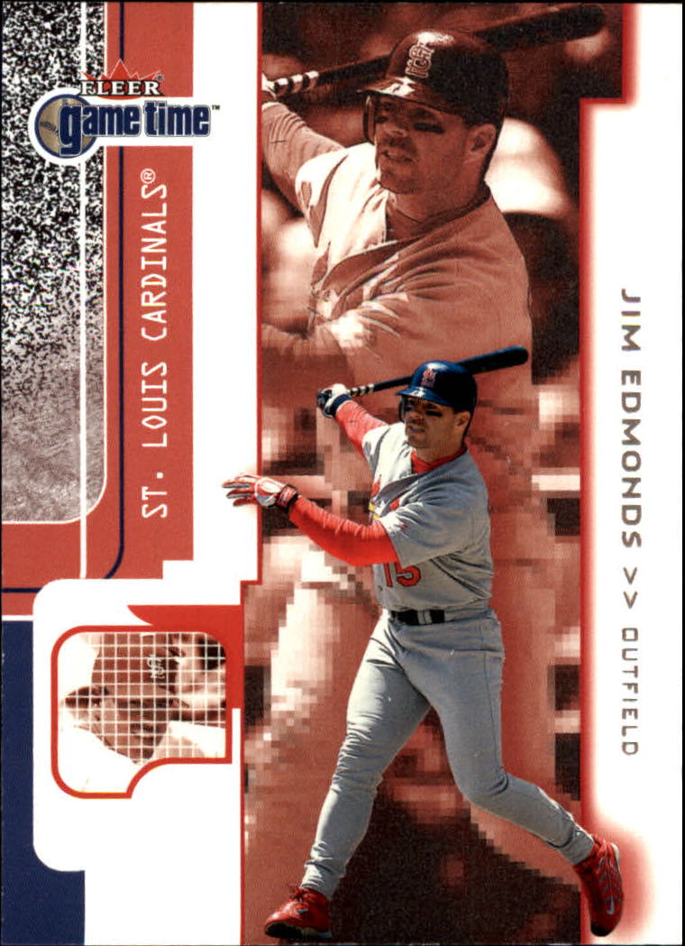 2001 Fleer Game Time #76 Jim Edmonds