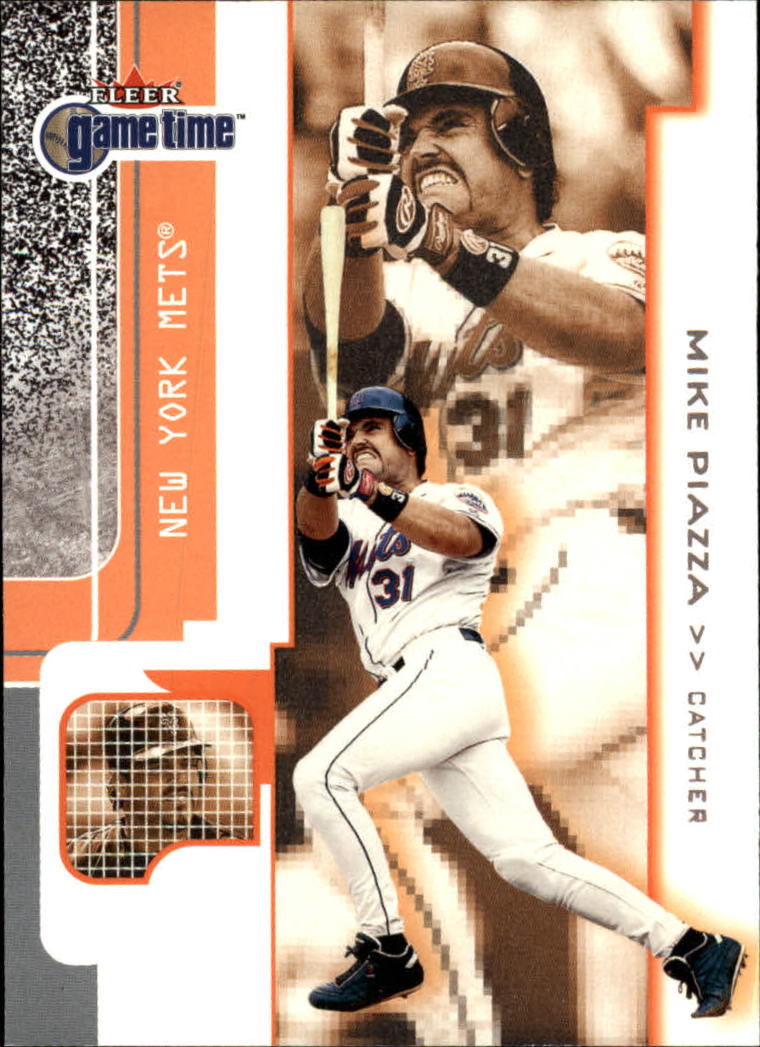 2001 Fleer Game Time #80 Mike Piazza