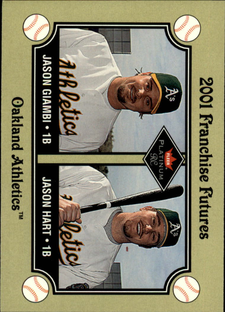 2001 Fleer Platinum #465 J.Giambi/J.Hart FF