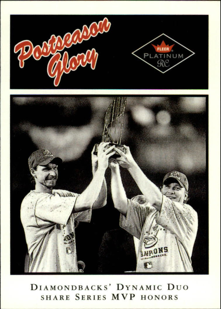 2001 Fleer Platinum #501 Johnson/Schilling MVP PG