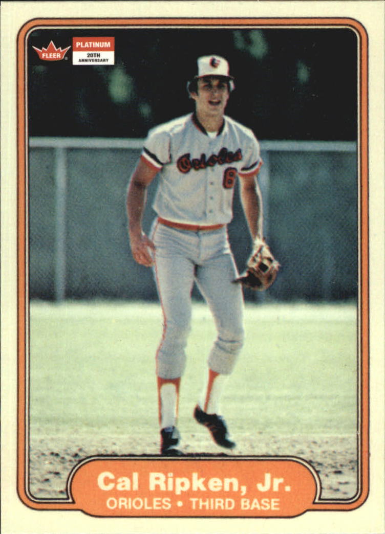 2001 Fleer Platinum 20th Anniversary Reprints #1 Cal Ripken 82F