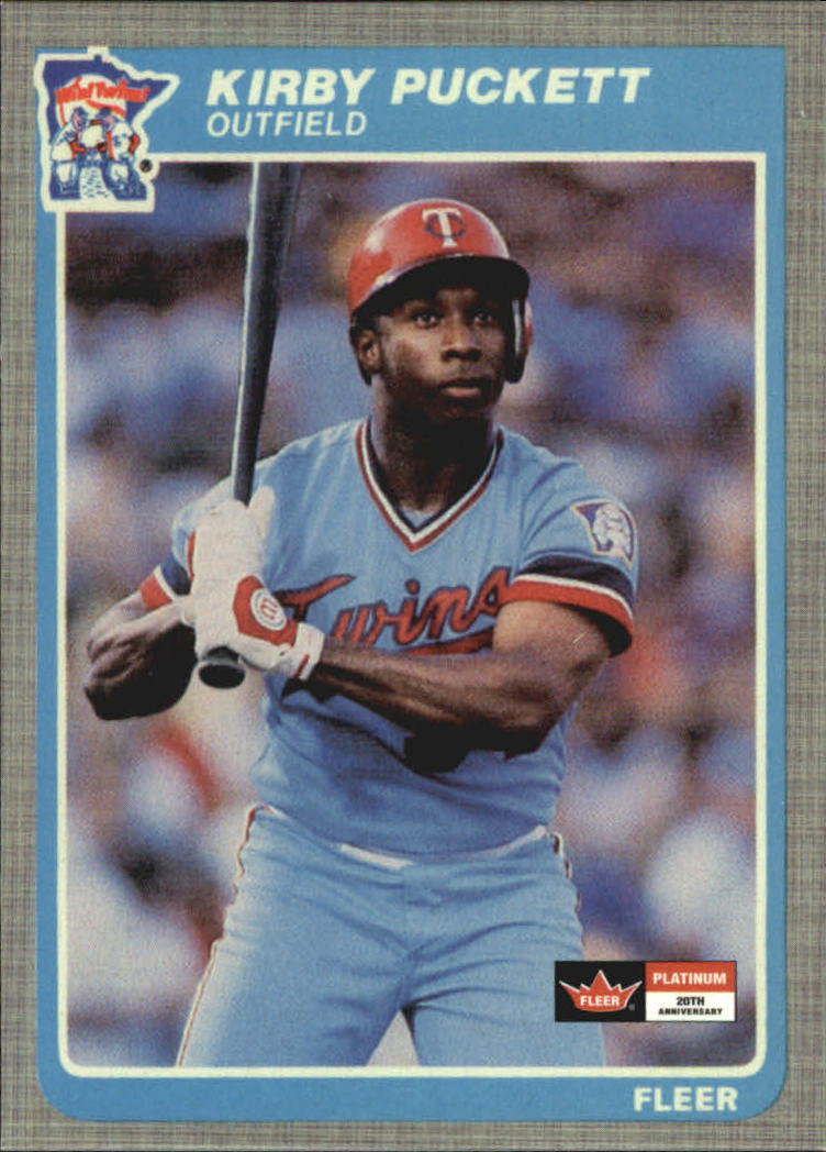 2001 Fleer Platinum 20th Anniversary Reprints #7 Kirby Puckett 85F