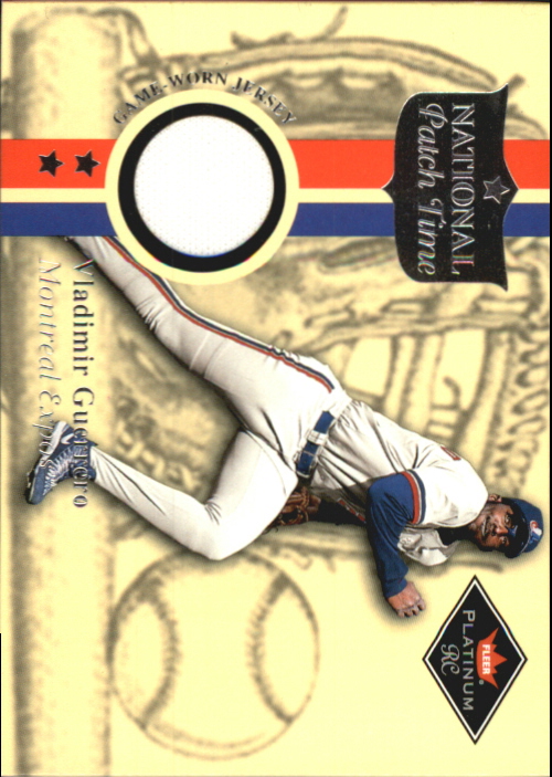 2001 Fleer Platinum National Patch Time #23 Vladimir Guerrero S2
