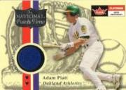 2001 Fleer Platinum National Patch Time #42 Adam Piatt S1