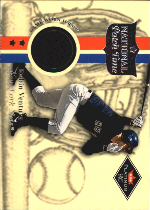 2001 Fleer Platinum National Patch Time #61 Robin Ventura S2