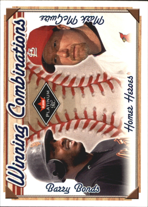 2001 Fleer Platinum Winning Combinations Blue #2 B.Bonds/M.McGwire