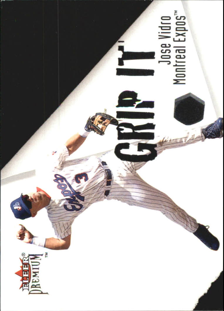 2001 Fleer Premium Grip It and Rip It #GRP8 J.Vidro/V.Guerrero
