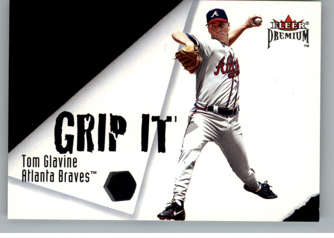 2001 Fleer Premium Grip It and Rip It #GRP10 T.Glavine/C.Jones