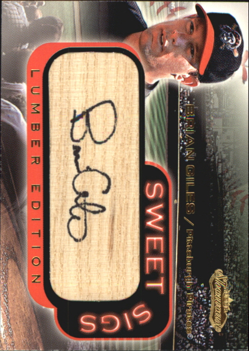 2001 Fleer Showcase Sweet Sigs Lumber #9 Brian Giles SP/155