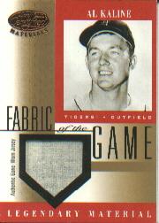 2001 Leaf Certified Materials Fabric of the Game #6BA Al Kaline SP