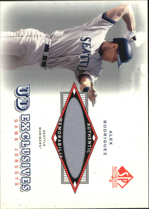 2001 SP Authentic UD Exclusives Game Jersey #AR Alex Rodriguez