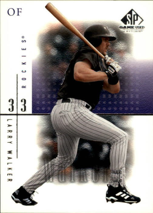 2001 SP Game Used Edition #60 Larry Walker