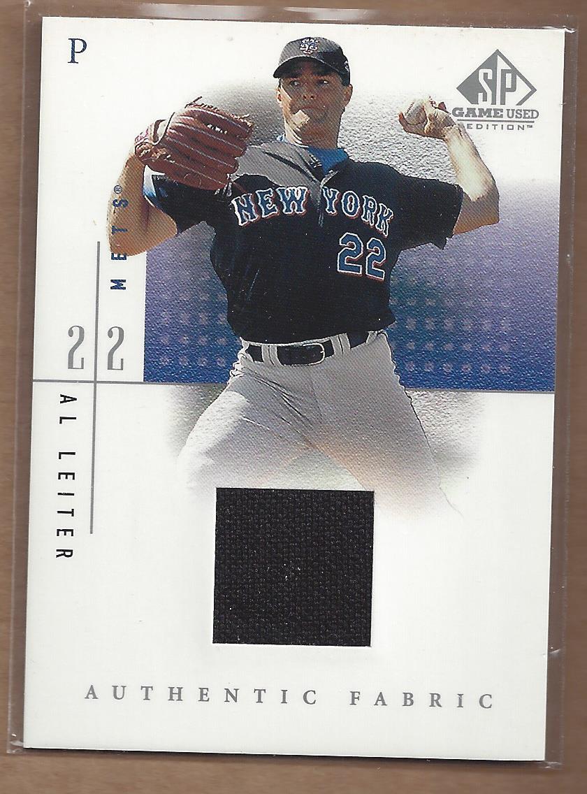 2001 SP Game Used Edition Authentic Fabric #AL Al Leiter