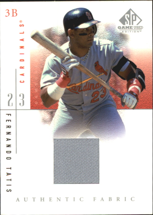 2001 SP Game Used Edition Authentic Fabric #FTA Fernando Tatis