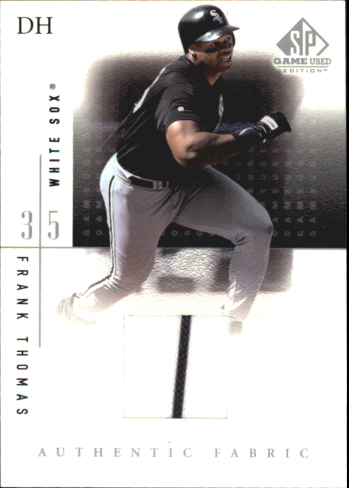 2001 SP Game Used Edition Authentic Fabric #FTH Frank Thomas
