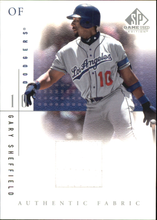 2001 SP Game Used Edition Authentic Fabric #GS Gary Sheffield