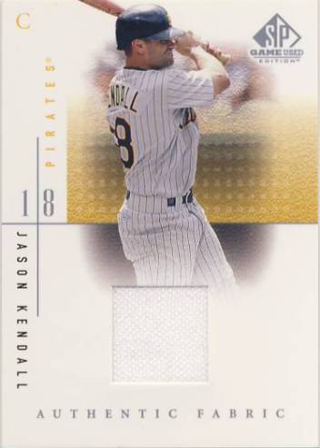 2001 SP Game Used Edition Authentic Fabric #JK Jason Kendall