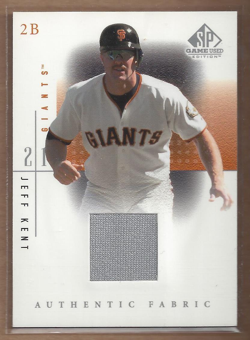 2001 SP Game Used Edition Authentic Fabric #JK Jeff Kent