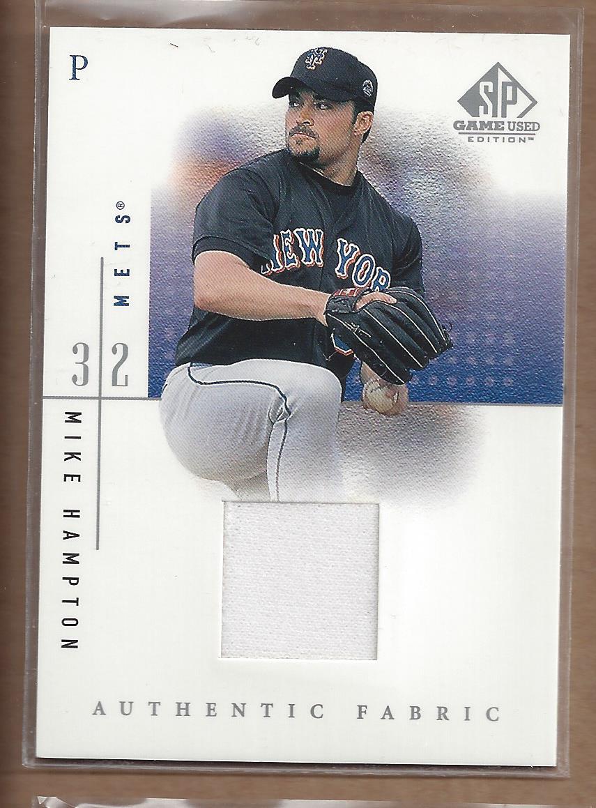 2001 SP Game Used Edition Authentic Fabric #MH Mike Hampton