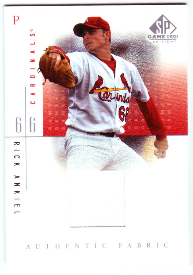 2001 SP Game Used Edition Authentic Fabric #RA Rick Ankiel DP