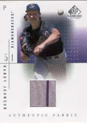 2001 SP Game Used Edition Authentic Fabric #RJ Randy Johnson