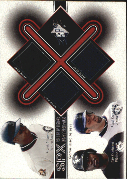 2001 SPx Winning Materials Update Trios #TDK Thomas/Durham/Konerko