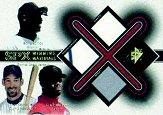 2001 SPx Winning Materials Update Trios Gold #BGG Barry Bonds/Luis Gonzalez/Ken Griffey Jr.