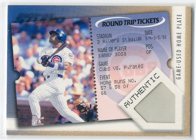 2001 Studio Round Trip Tickets #RT11 Sammy Sosa