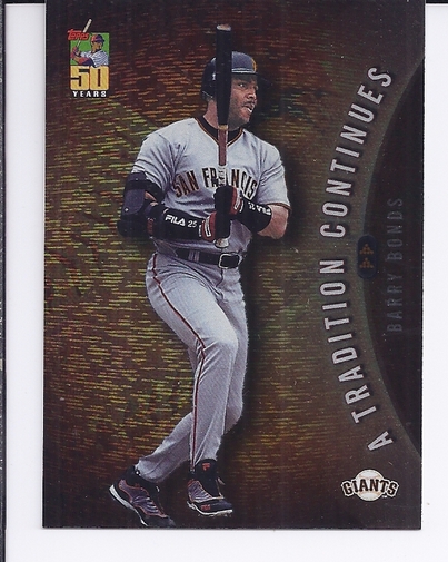 2001 Topps A Tradition Continues #TRC18 Barry Bonds