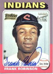 2001 Topps Team Topps Legends Autographs #TT10F Frank Robinson 75