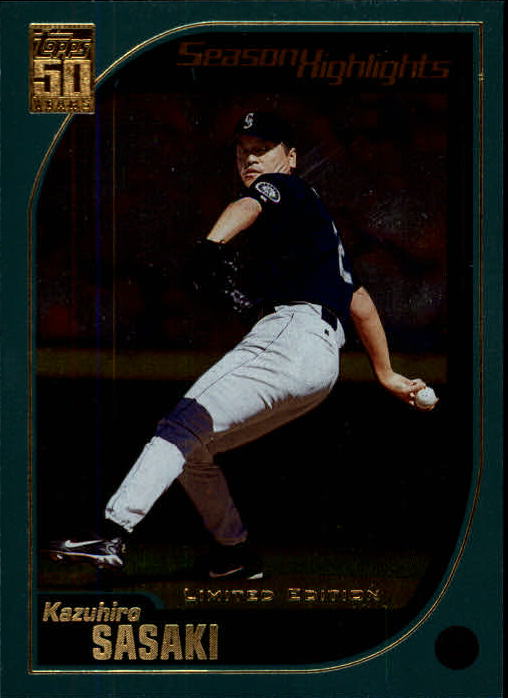 2001 Topps Limited #391 Kazuhiro Sasaki SH