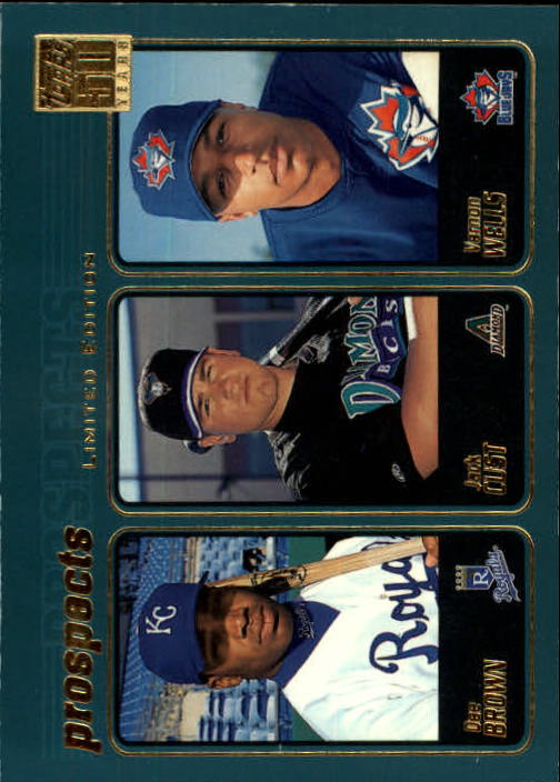 2001 Topps Limited #736 D.Brown/Cust/V.Wells