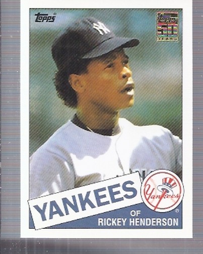2001 Topps Traded #T113 Rickey Henderson 85