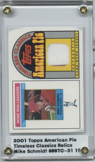 2001 Topps American Pie Timeless Classics Relics #BBTC31 Mike Schmidt 76 Jsy