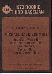 2001 Topps Archives #71 Mike Schmidt 73 back image