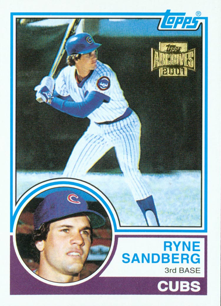 2001 Topps Archives #308 Ryne Sandberg 83