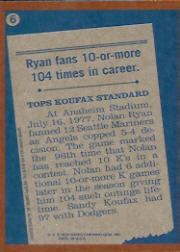 2001 Topps Archives #440 Nolan Ryan RB 78 back image